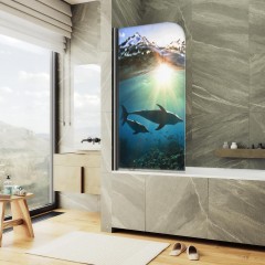 Шторка на ванну MaybahGlass MGV-927-ФП004-6