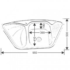 Мойка кухонная Melana 9550 A 222 A t (*7)