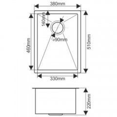 Мойка кухонная Melana ProfLine D5138HG золото