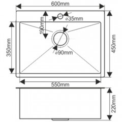 Мойка кухонная Melana ProfLine D6045H сатин