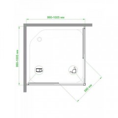 Душевое ограждение Royal Bath RB100HPD-T-ST