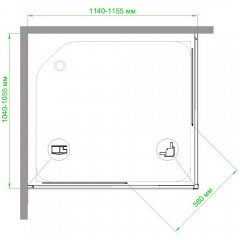 Душевое ограждение Royal Bath RB105115HPD-T