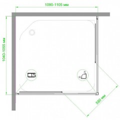 Душевое ограждение Royal Bath RB10511HPD-C-BL