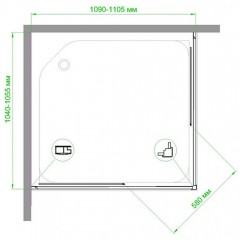 Душевое ограждение Royal Bath RB10511HPD-C-ST