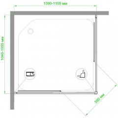 Душевое ограждение Royal Bath RB10511HPD-T-CH