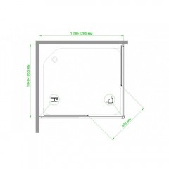 Душевое ограждение Royal Bath RB10512HPD-T-BL