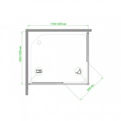 Душевое ограждение Royal Bath RB10512HPD-T-ST