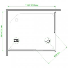 Душевое ограждение Royal Bath RB1120HPD-C-CH