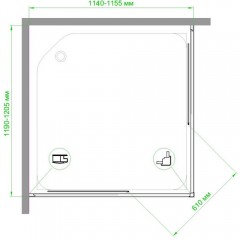 Душевое ограждение Royal Bath RB11512HPD-C
