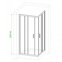 Душевое ограждение Royal Bath RB7075HPD-C-ST
