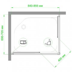 Душевое ограждение Royal Bath RB7085HPD-C-CH