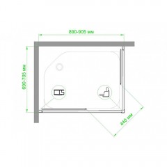 Душевое ограждение Royal Bath RB7090HPD-C-ST