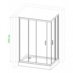 Душевое ограждение Royal Bath RB7095HPD-T-BL