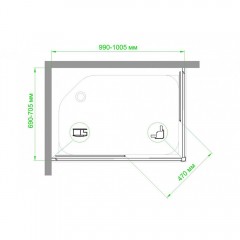Душевое ограждение Royal Bath RB7100HPD-T-ST