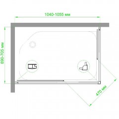 Душевое ограждение Royal Bath RB7105HPD-C