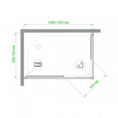 Душевое ограждение Royal Bath RB7105HPD-C-ST