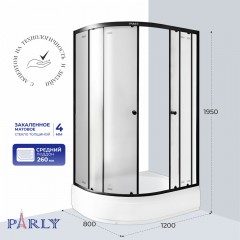 Душевой угол Parly ZFM1201B R
