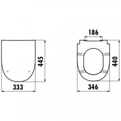 Унитаз Creavit Mare MA361-11CB00E-0000 безободковый