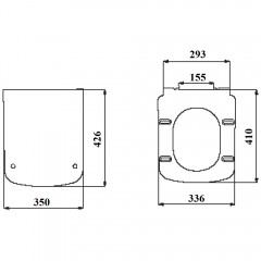 Унитаз Creavit Solo SO361-11CB00E-0000 безободковый
