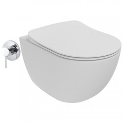 Унитаз подвесной Creavit Free FE320-00CB00E-0000 с функцией биде и смесителем
