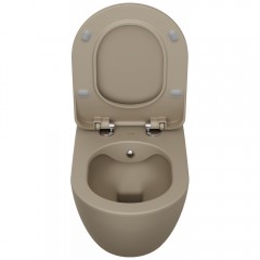 Унитаз подвесной Creavit Free FE322-00CM00E-0000 безободковый с функцией биде и смесителем