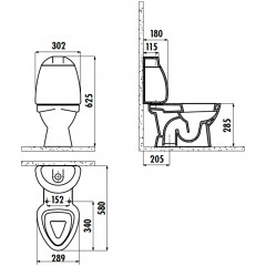 Унитаз Creavit Cocuk CK300-11CB00E-0000 детский
