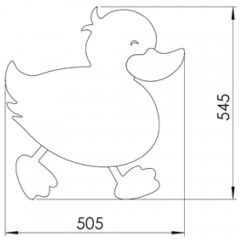 Зеркало Creavit Ducky утёнок DC30035-AB синий