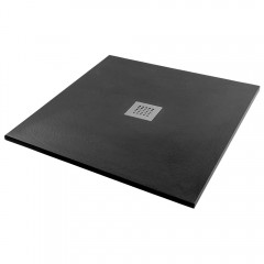 Поддон из литьевого мрамора STAROhome Solid 90x90 black matt