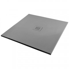 Поддон из литьевого мрамора STAROhome Solid 100x100 grey matt