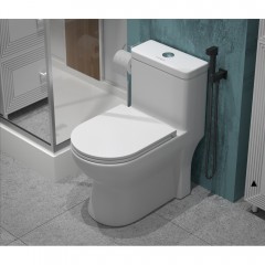 Унитаз EvaGold T1016B моноблок с функцией биде и смесителем