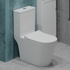Унитаз EvaGold T1084 моноблок безободковый торнадо