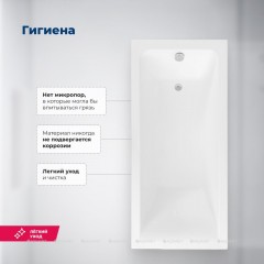 Ванна акриловая Aquanet Bright 180x75