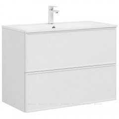Тумба с раковиной Aquanet Арт 90 белый 00323573
