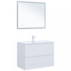 Тумба с раковиной Aquanet Арт 90 белый 00323573
