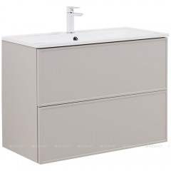 Тумба с раковиной Aquanet Арт 90 бежевый 00345813