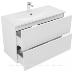 Тумба с раковиной Aquanet Арт 100 белый 00323564