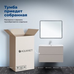 Тумба с раковиной Aquanet Арт 100 бежевый 00345814