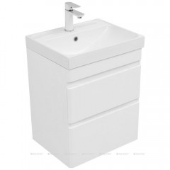 Тумба с раковиной Aquanet Слим 50 белый подвесная 00348175