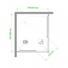 Душевое ограждение Royal Bath RB8095HPD-C-CH