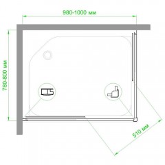 Душевое ограждение Royal Bath RB8100HPD-C-CH