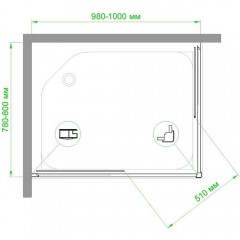 Душевое ограждение Royal Bath RB8100HPD-T-BL