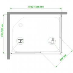 Душевое ограждение Royal Bath RB8105HPD-T