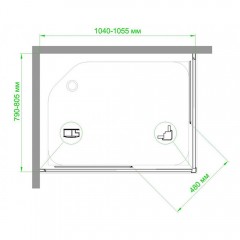 Душевое ограждение Royal Bath RB8105HPD-T-ST