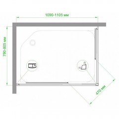 Душевое ограждение Royal Bath RB8110HPD-C-ST