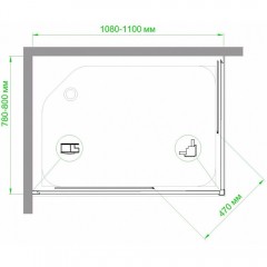 Душевое ограждение Royal Bath RB8110HPD-T-BL