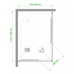 Душевое ограждение Royal Bath RB8115HPD-T-ST