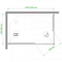 Душевое ограждение Royal Bath RB8120HPD-C