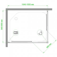 Душевое ограждение Royal Bath RB85105HPD-C