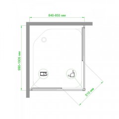 Душевое ограждение Royal Bath RB8510HPD-T-ST