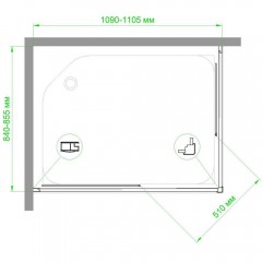 Душевое ограждение Royal Bath RB85110HPD-T